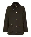 Barbour Classic Beadnell Waxed Cotton Jacket In Black