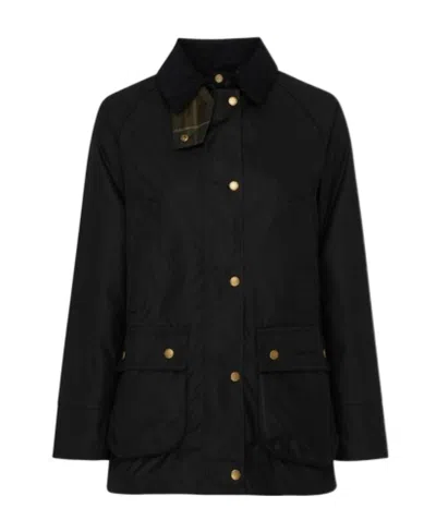Barbour Acorn Long Sleeve Casual Jacket In Black