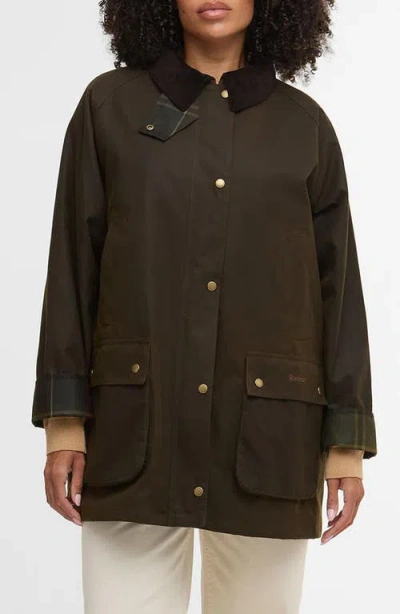 Barbour Acorn Water Repellent Waxed Cotton Jacket In Brown