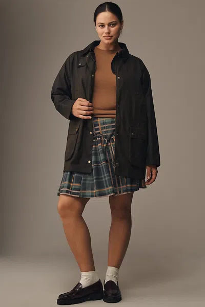 Barbour Acorn Waxed Cotton Jacket In Black