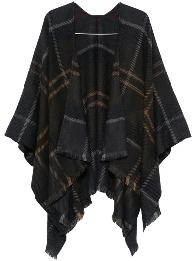 Barbour Acrylic Knit Scarf In Green