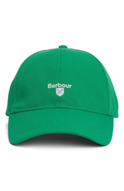 Barbour Active Adjustable Twill Baseball Cap In Hedge Green