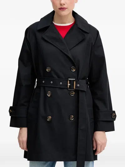 Barbour Adare Trench Coat In Black