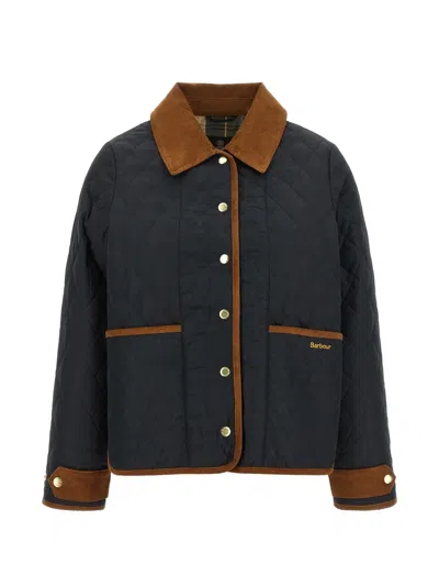 Barbour Ainsdale Patchwork Quilted Jacket In Blue