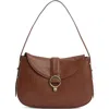 Barbour Alder Leather Shoulder Bag In Brown