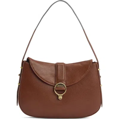 Barbour Alder Leather Sling Bag In Brown