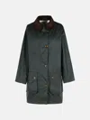 Barbour 'alexa' Green Waxed Cotton Jacket In Green