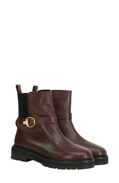 Barbour Alexandra Leather Boot In Brown