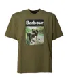 Barbour All Weather Oversized Graphic T-shirt In Green