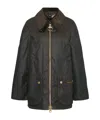 Barbour Allerstone Jacket Corduroy Collar In Black
