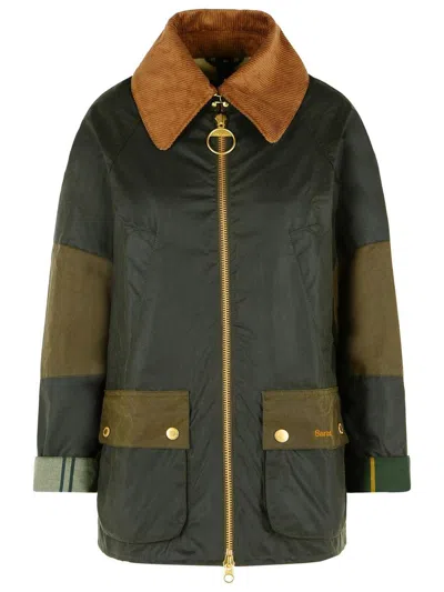 BARBOUR BARBOUR 'ALLERSTON' GREEN WAXED COTTON JACKET