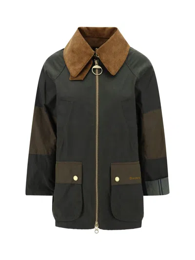 Barbour Allerston Jacket In Olive/beech/ancient