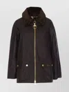 Barbour Allerstone Jacket Corduroy Collar In Black