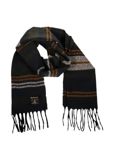 Barbour Alston Fringed Scarf In Gold