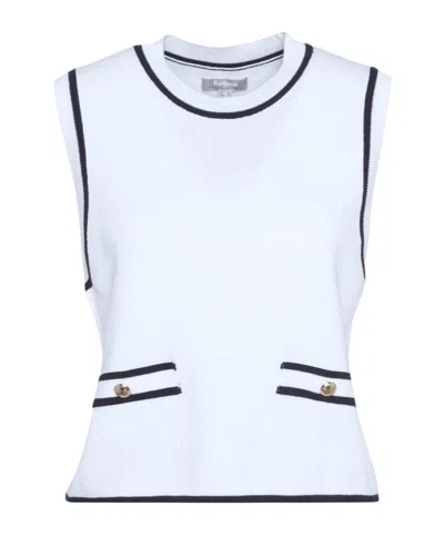Barbour Amy Knitted Vest In Wh71