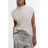 Barbour Anastasia Wool Blend Sweater Vest In Gray