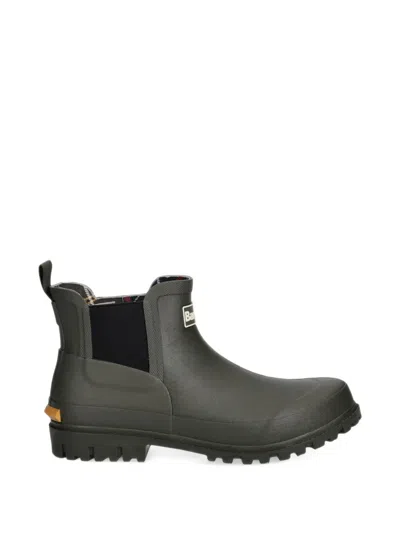 Barbour Andale Chelsea Ankle Wellingtons Boots In Animal Print