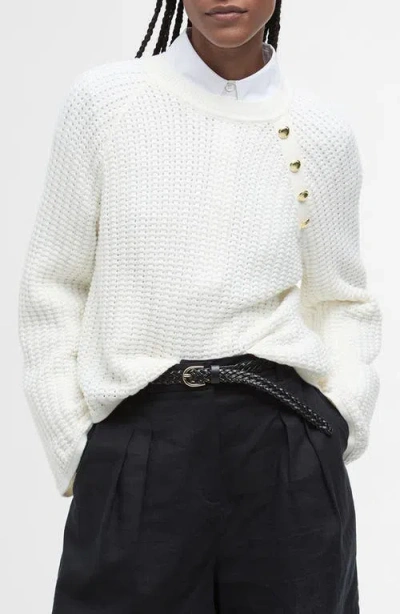 Barbour Angela Cotton Sweater In Cloud