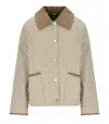 Barbour Anise Light Sand Quilted Jacket In Neutrals