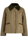 Barbour Anise Quilted Shell Jacket In Green