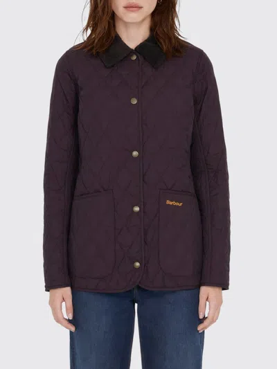 Barbour Annadale Slim Fit Quilted Jacket With Corduroy Collar In Blue