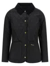 Barbour Annandale Water Resistant Quilted Utility Jacket In Black