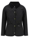 Barbour Annandale Water Resistant Quilted Utility Jacket In Black