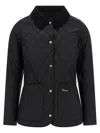 Barbour Annandale Water Resistant Quilted Utility Jacket In Black