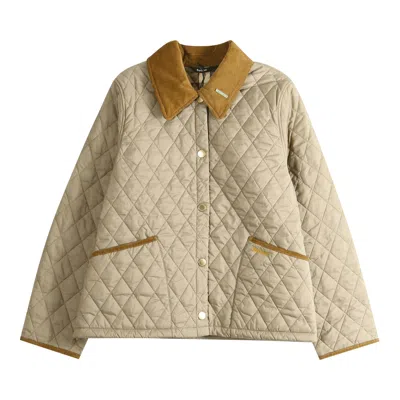 Pre-owned Barbour Annandale Quilted Jacket Light 'trench/birchwood' | Tan | Women's Size 10