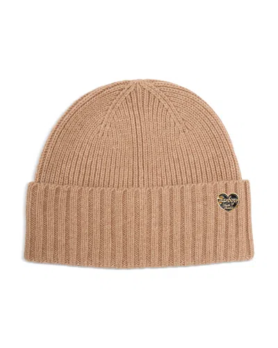 Barbour Annette Wool & Cashmere Knit Beanie In Classic Beige
