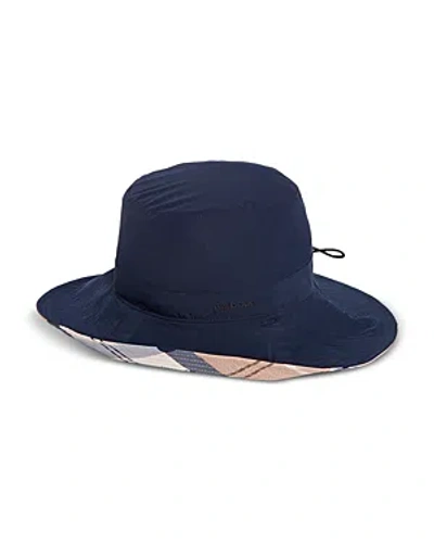 Barbour Annie Showerproof Bucket Hat In Navy/multi