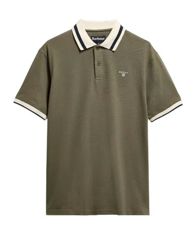 Barbour Anthorn Tailored Polo Shirt In Green