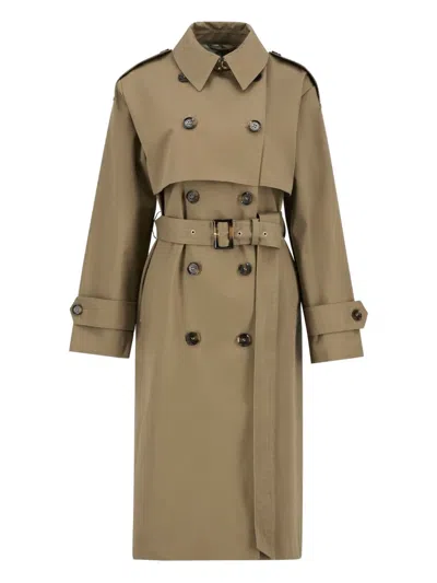 BARBOUR AOIFE BELTED-FASTENING DOUBLE-BREASTED TRENCH COAT
