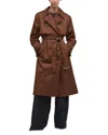 Barbour Aoife Belted Water Resistant Trench Coat In Brown