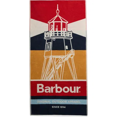 Barbour Archive Beach Towel In Multi