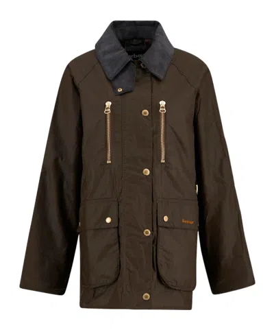Barbour Argill Waxed Jacket In Brown