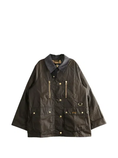 Barbour Argill Waxed Jacket In Green