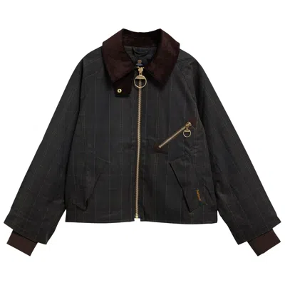Pre-owned Barbour Arlene Checked Wax 'classic/shadow Classic' | Tan | Women's Size 12