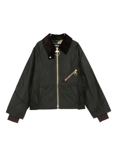 Barbour Arlene Green Cotton Jacket