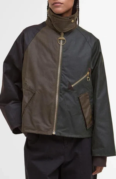 Barbour Arlene Water Repellent Waxed Jacket In Multi