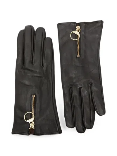 Barbour Arlene Zip-detail Gloves In Black