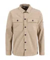 Barbour Buttoned Flap-pocket Overshirt In Neutral