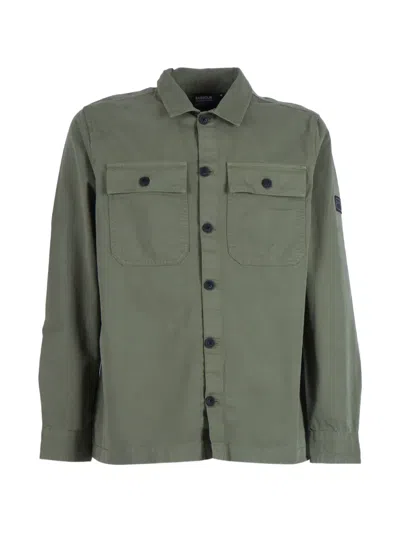 Barbour Arlo Patch-pocket Overshirt In Green