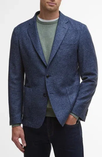 Barbour Armstrong Mélange Knit Sport Coat In Blue