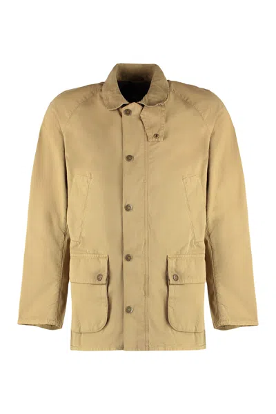 Barbour Ashby Casual Cotton Jacket In Beige
