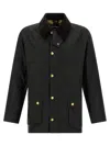 Barbour Casual Jacket With Long Sleeves And Collared Design In Green