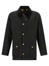 Barbour Casual Jacket With Long Sleeves And Collared Design In Black