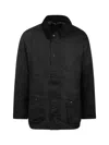 Barbour Ashby Wax Jacket In Black