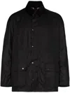 Barbour Ashby Wax Jacket In Blue