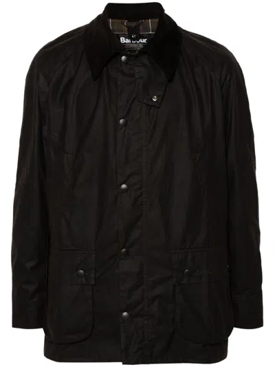 Barbour Ashby Wax Jacket Clothing In Black